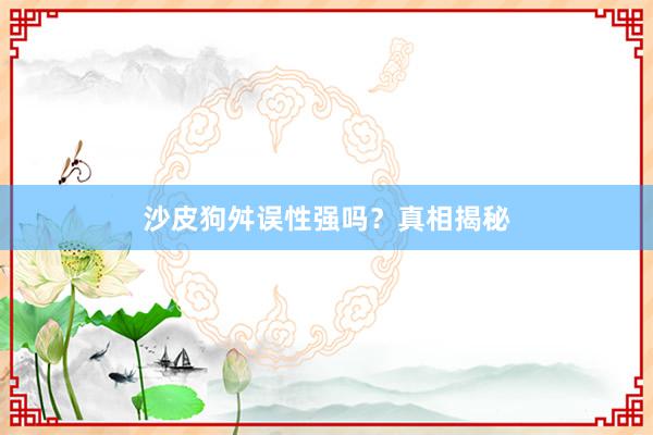 沙皮狗舛误性强吗？真相揭秘